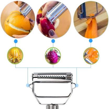 Premium Metal 3-in-1 Veggie Slicer