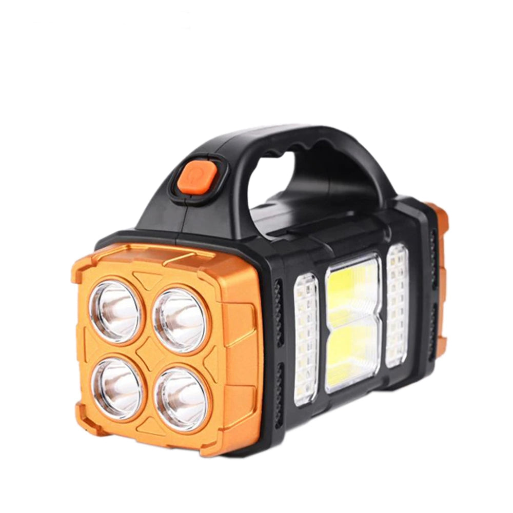 Bright Portable Solar Powered LED Flashlight Charger