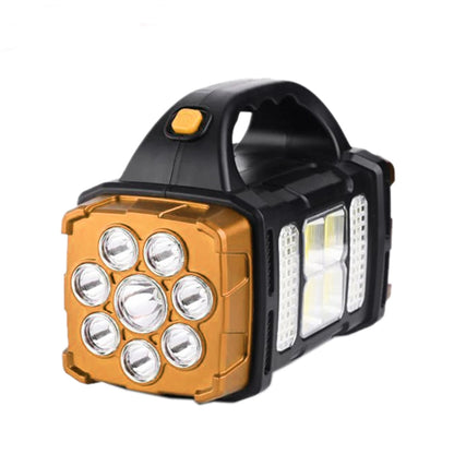 Portable Solar LED Rechargeable Power Bank Flashlight