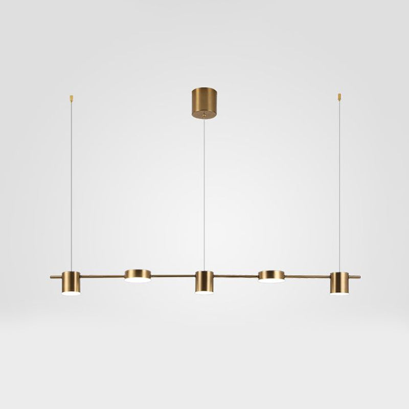 Metallic Modern Drum Pendant Lighting