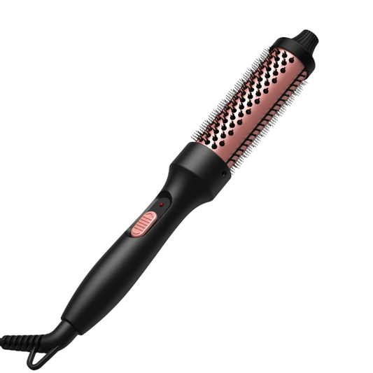 Heat Curling Ceramic Hair Brush Styler - Fesara