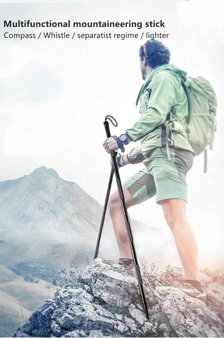 Durable Hiking Staff with Multi Tool for Outdoor Use - Fesara