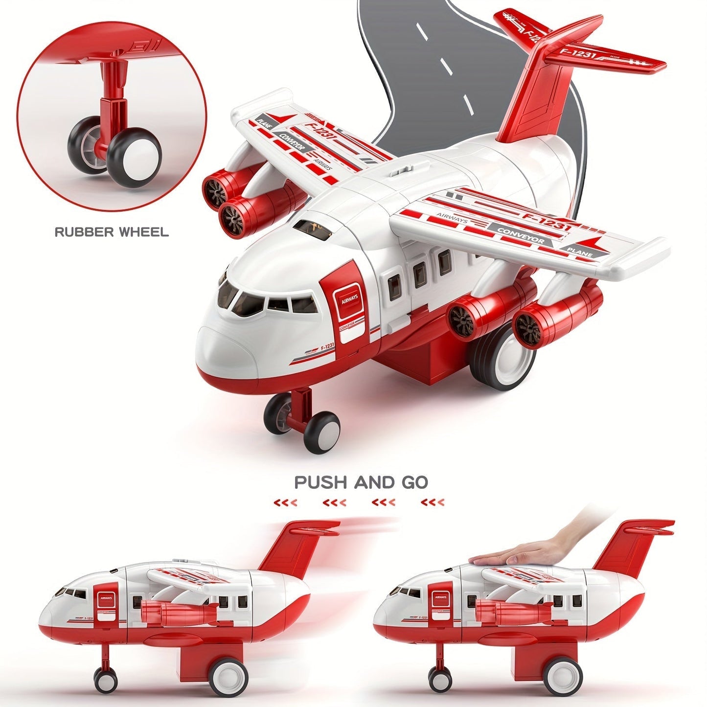 Exciting Rescue Playset with Airplane and Fire Truck