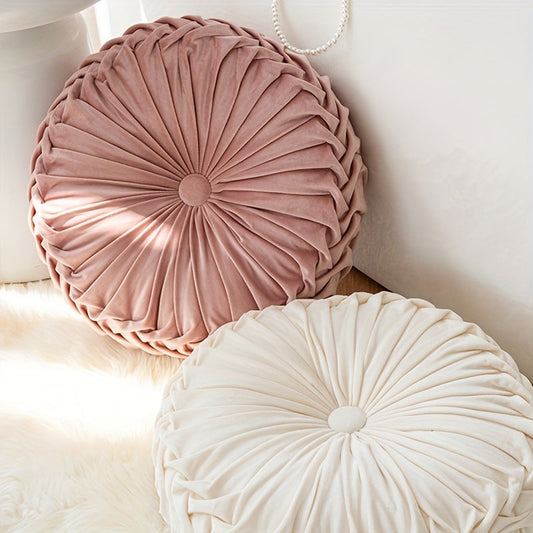 Plush Round Pillow for Warm Home Decor - Fesara