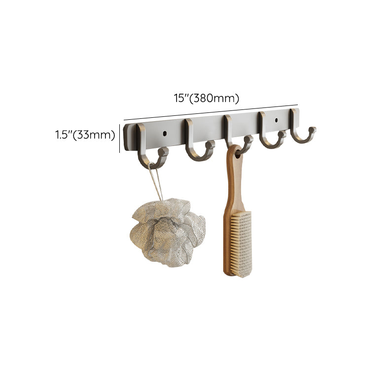 Modern Grey Aluminum Bathroom Set