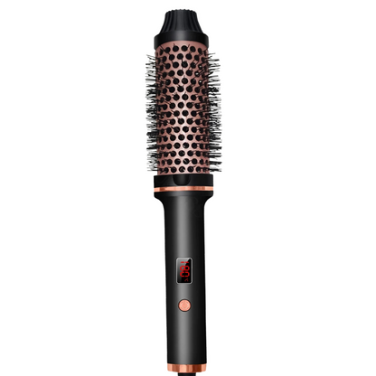 Heat Curling Ceramic Hair Brush Styler