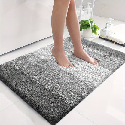 Plush Microfibre Bathroom Mat – Soft, Slip Resistant & Machine Washable