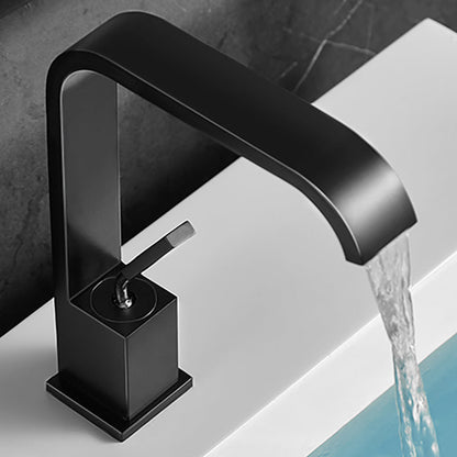 Luxury Waterfall Sink Faucet Contemporary Stainless Steel