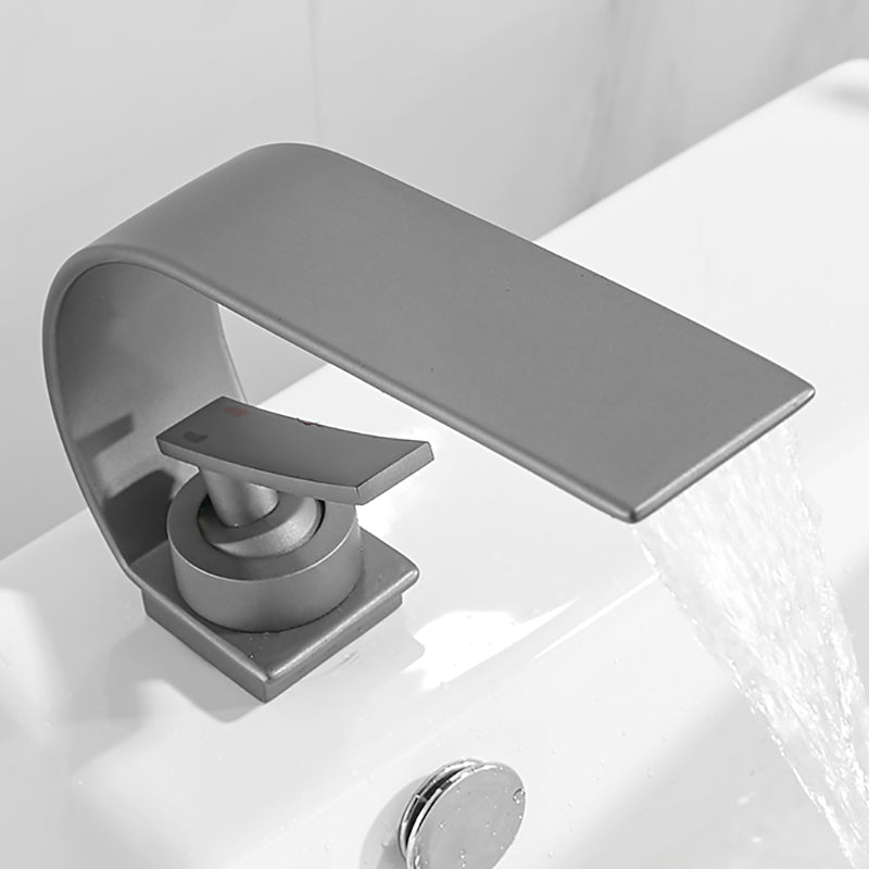 Luxury Waterfall Sink Faucet Contemporary Stainless Steel