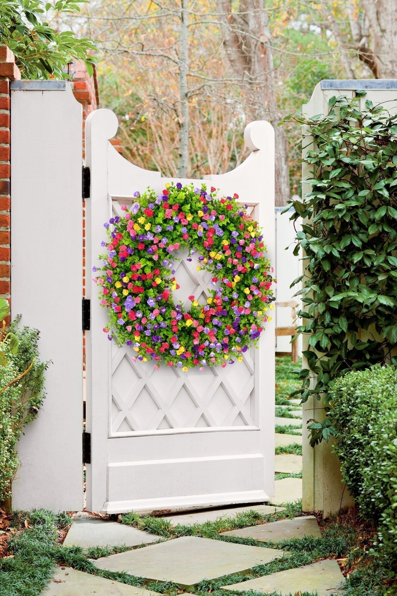 Beautiful Floral Wreath for Front Door