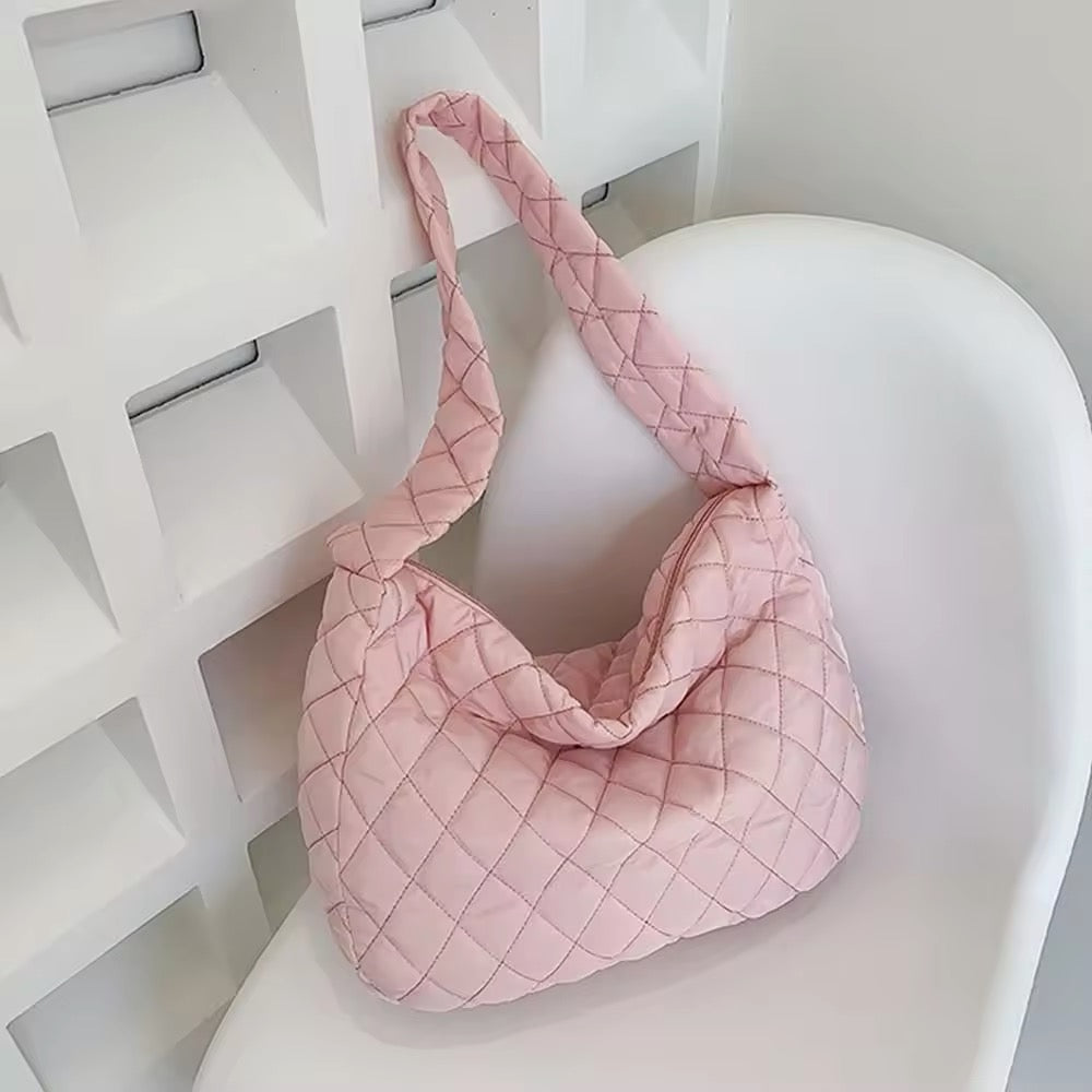 Soft Padded Large Crossbody Tote Shoulder Bag - Fesara