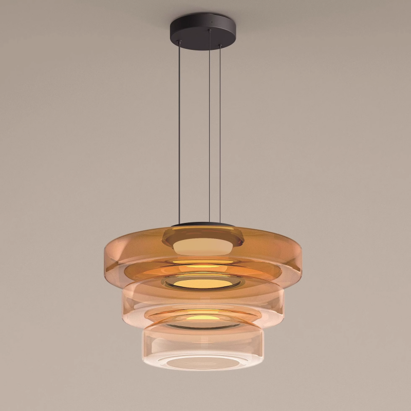 Modern Round Hanging Light Fixture for Homes - Fesara