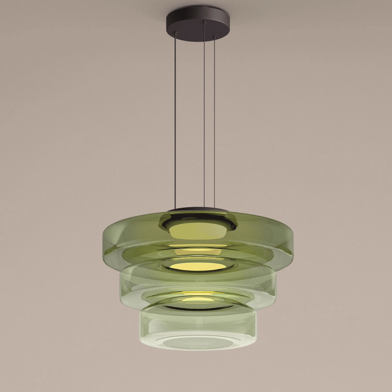 Stylish Glass Pendant Light in Retro Design