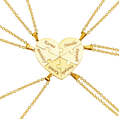 Customizable Heart Shaped Family Tree Necklace