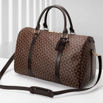Luxury Leather Unisex Duffle Travel Bag