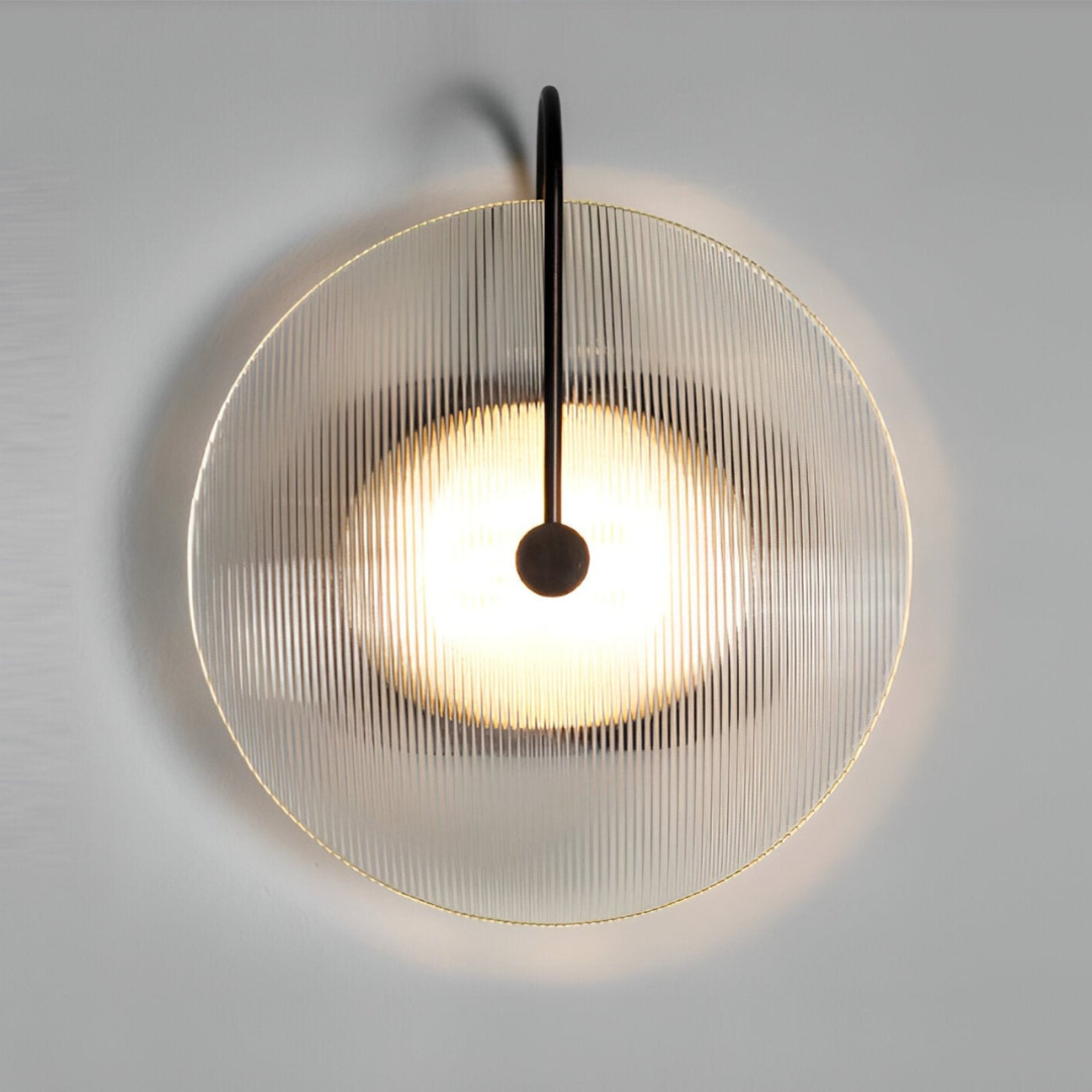 Simple Round Glass Wall Light
