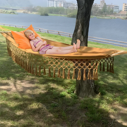 Soft Cotton Bohemian Hammock