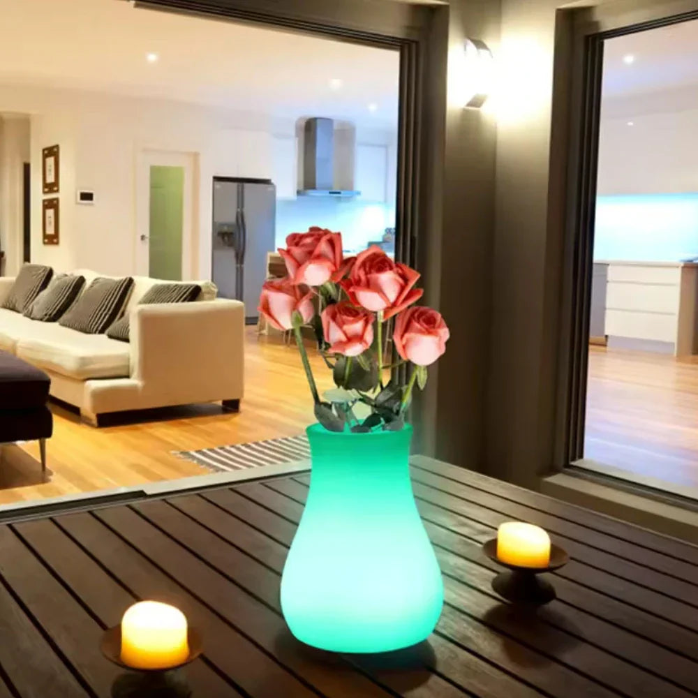 Beautiful Floral Glass Vase