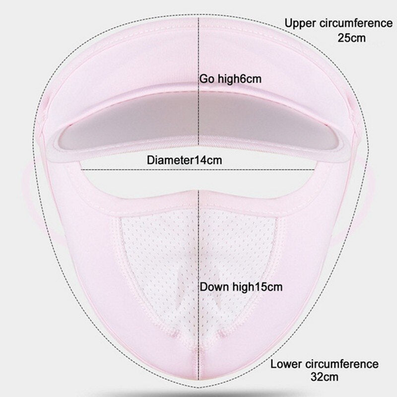 Lightweight Outdoor Sun Hat with UV Face Mask