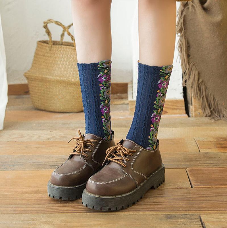 Classic Floral Patterned Ankle Socks (5 Pack)