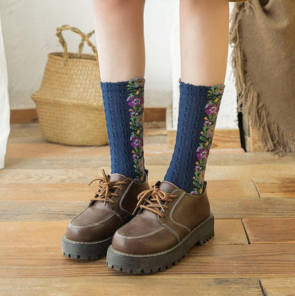Classic Floral Patterned Ankle Socks (5 Pack)