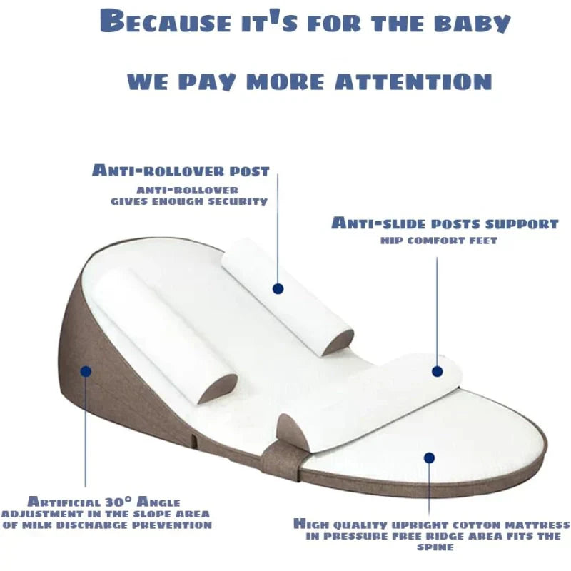 Soft Baby Support Pillow for Newborn Reflux Relief