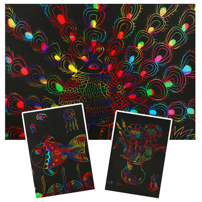 Colorful Rainbow Scratch Off Card Set