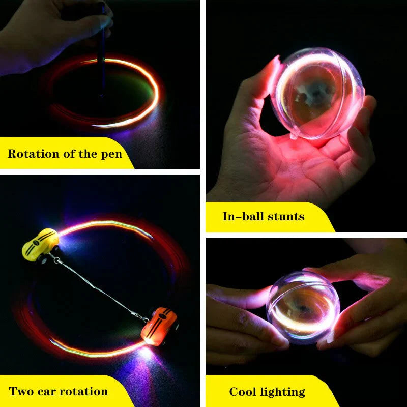 Cool LED Remote Control Stunt Car Toy