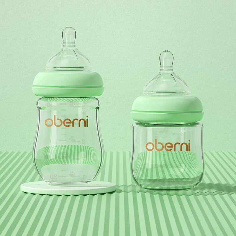 Gentle Baby Bottle with Silicone Nipple - Safe Anti Colic