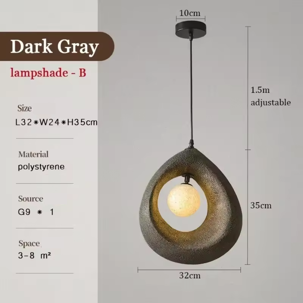 Simple Asian Style Hanging Lamp