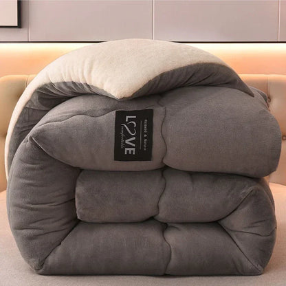 Warm Double Layer Fleece Winter Duvet - Frost Protection - Fesara