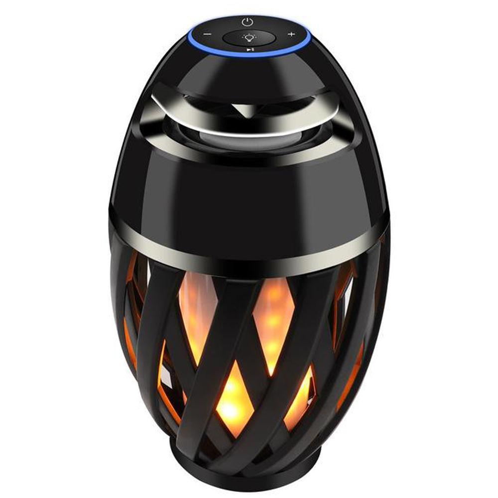 Warm LED Bluetooth Speaker with Flickering Light Effect - Fesara