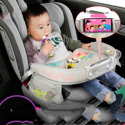Portable Baby Car Tray with Phone Stand