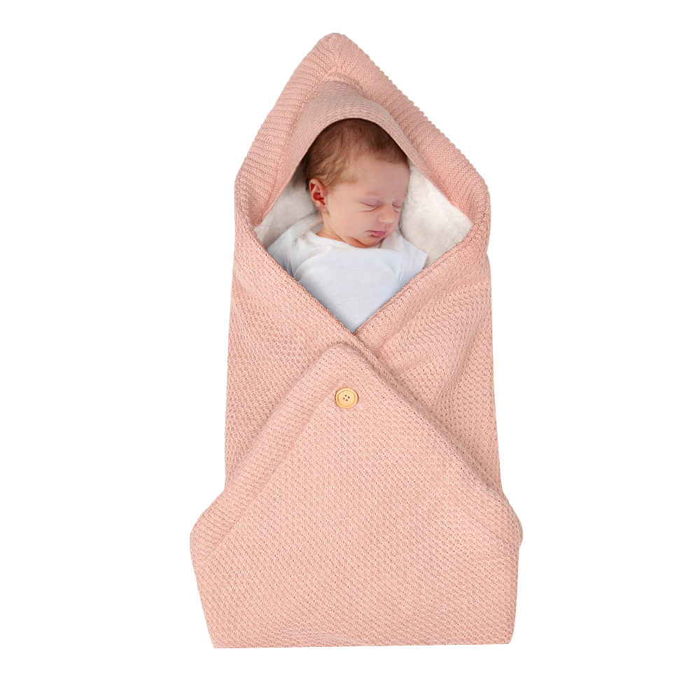 Cozy Baby Hooded Blanket - Soft Newborn Swaddle Wrap