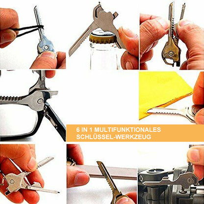 Compact 6-in-1 Multi Tool Keychain - Fesara