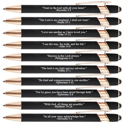 Fesara | Inspirational Christian Ballpoint Pens - 10 Pack