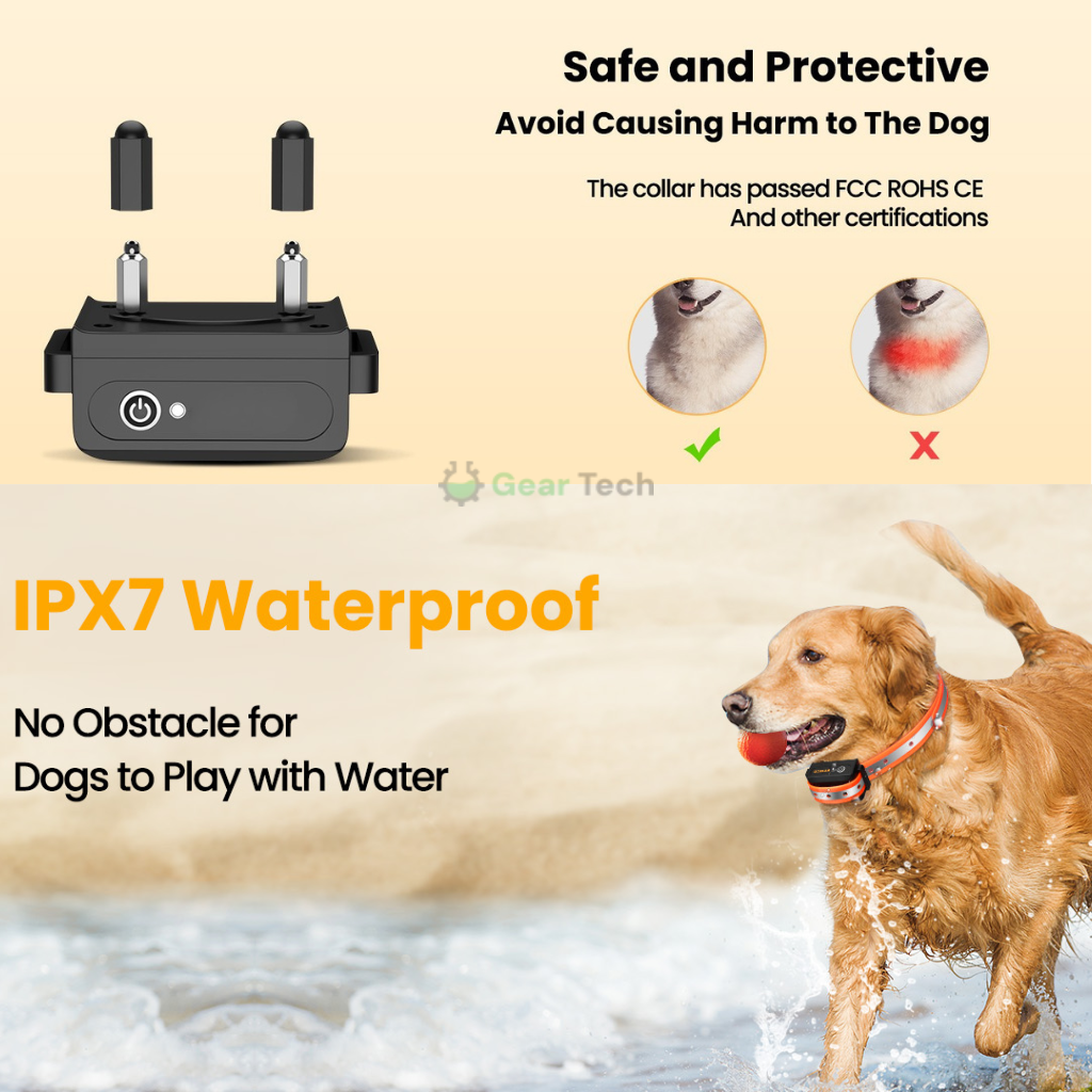 Waterproof Remote Dog Training Collar with 3 Functions