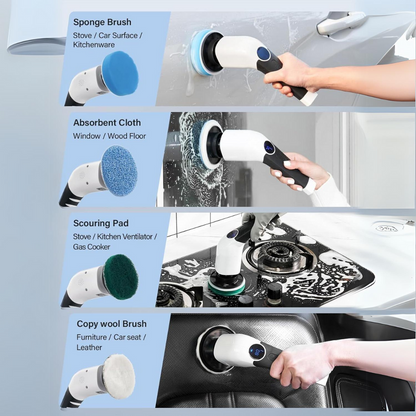 Fast Easy Spin Cleaning Brush