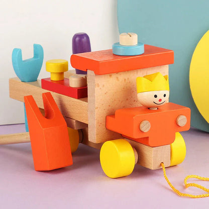 Wooden Educational Toy Car for Kids - Fesara