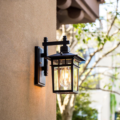 Modern Black Garden Wall Light