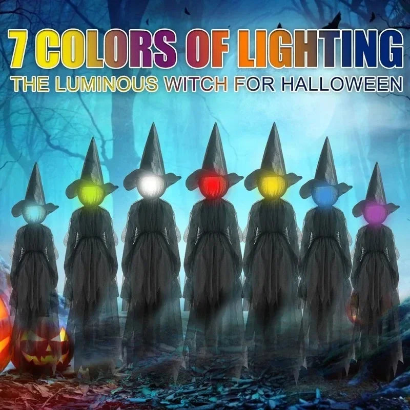 Spooky LED Witch Halloween Decoration