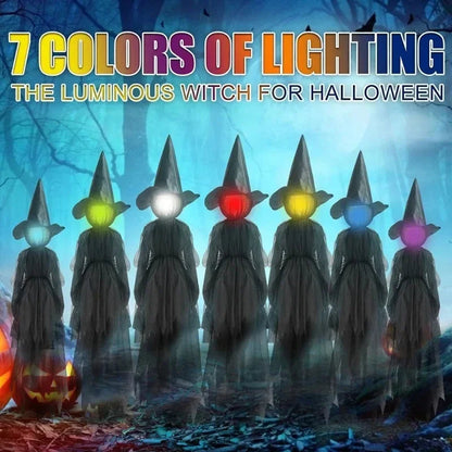 Spooky LED Witch Halloween Decoration