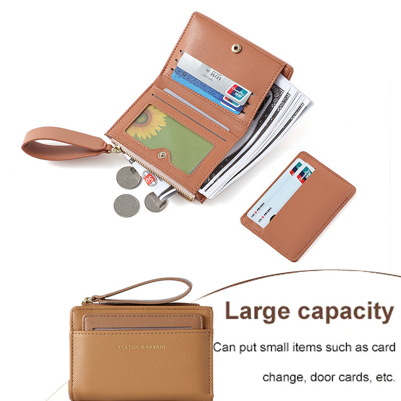 Practical Zip Around Wallet with Multiple Card Pockets
