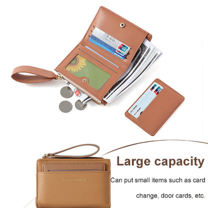 Practical Zip Around Wallet with Multiple Card Pockets