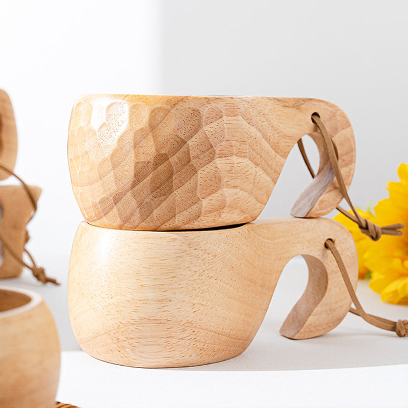 Natural Bamboo Tea Cup Set