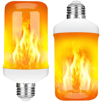 Warm Flame Effect Table Lamp - Fesara