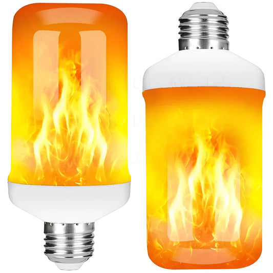 Warm Flame Effect Table Lamp - Fesara