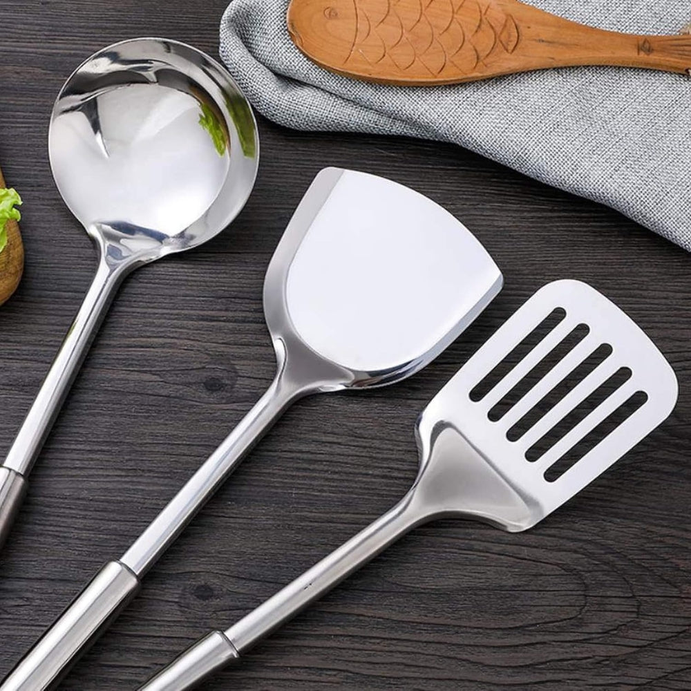 Essential Kitchen Tool Set 5 Piece Stainless Steel Utensils