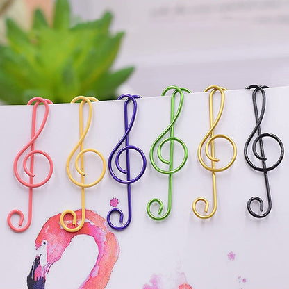 Colorful Metal Music Note Paper Clips