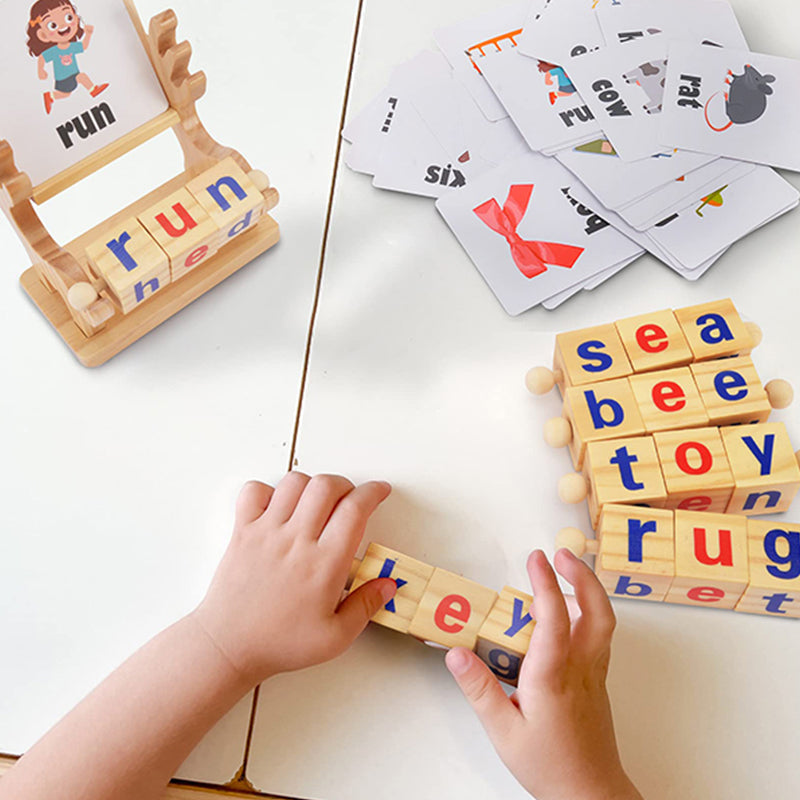 Wooden Educational Reading Blocks